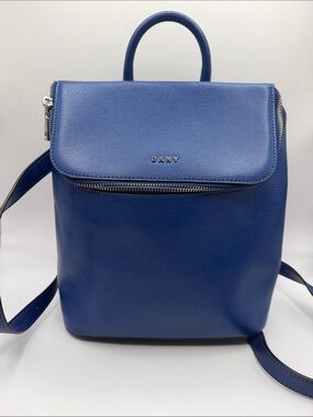 DKNY Bryant Park Blue Top-Handle Backpack